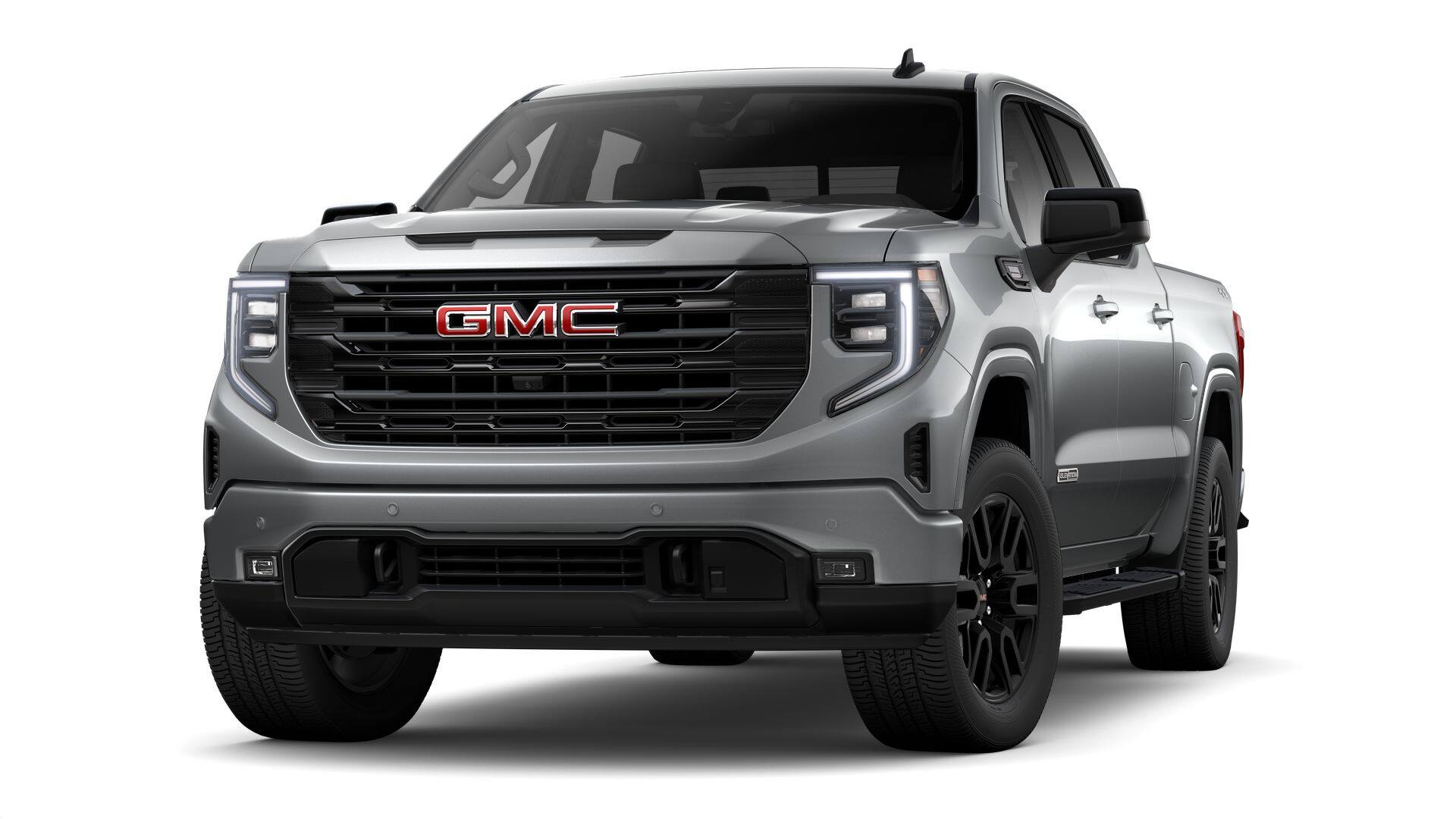 2026 GMC Sierra 1500 Elevation in Sterling Metallic — front three-quarter view