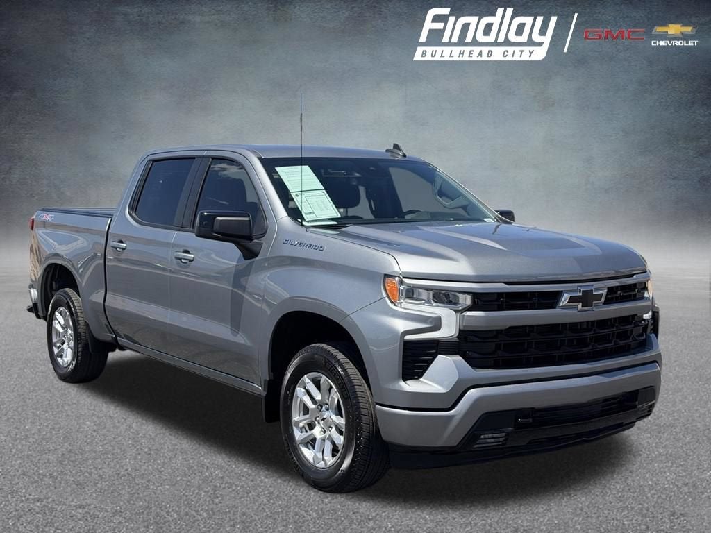 2024 Chevrolet Silverado 1500 RST in Sterling Gray Metallic — front three-quarter view
