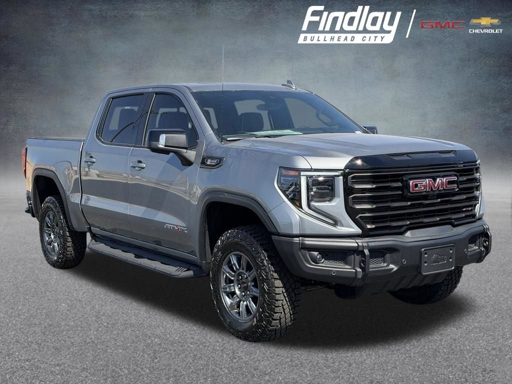 2026 GMC Sierra 1500 AT4X in Sterling Metallic — front three-quarter view