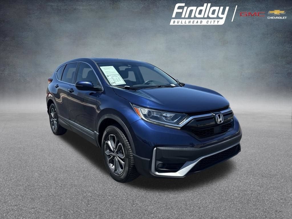 2020 Honda CR-V AWD EX in Blue — front three-quarter view