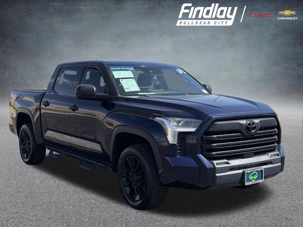2023 Toyota Tundra SR5 in Blue — front three-quarter view