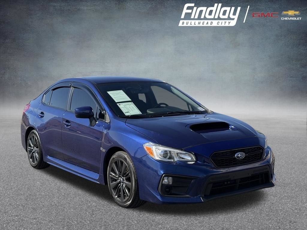 2021 Subaru WRX 2.0T in Blue — front three-quarter view