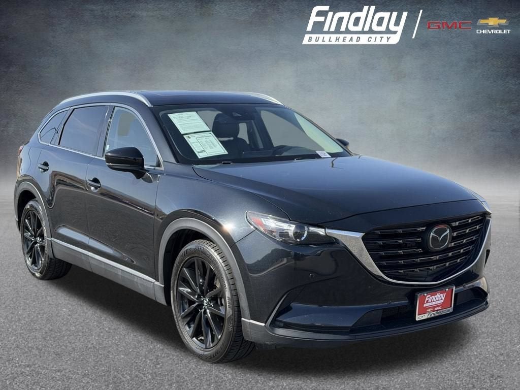 2022 Mazda Mazda CX-9 Touring Plus in Black — front three-quarter view