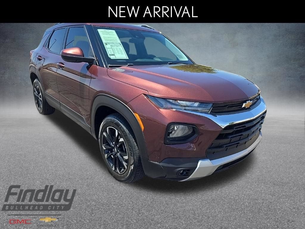 2023 Chevrolet Trailblazer LT in Mahogany Red Metallic — front three-quarter view